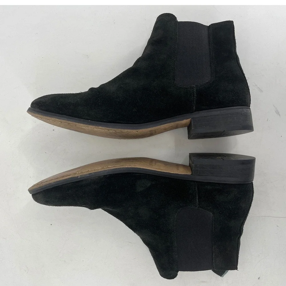 Shoe The Bear Dev Chelsea Boots Men 42 Black Excellent Suede Ankle Boots‎